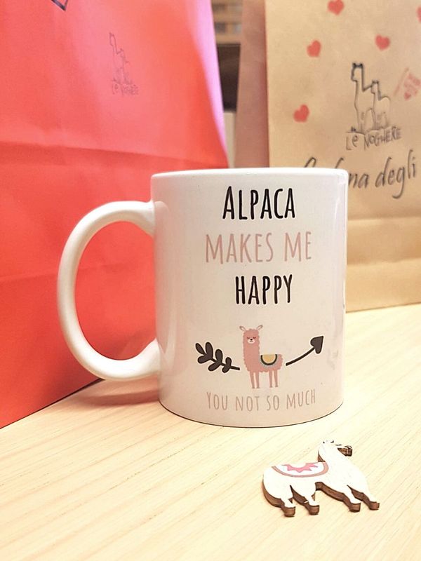 Tazza Alpaca Makes me happy